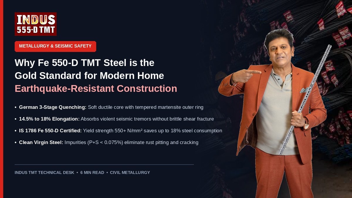 Why Fe 550-D TMT Steel is the Gold Standard for Modern Earthquake-Resistant Home Building
